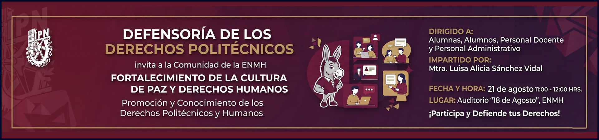 Evento defensoria de los derechos